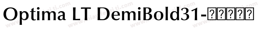Optima LT DemiBold31字体转换